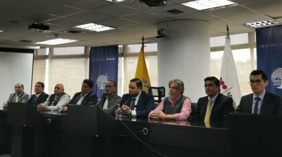 El ministro Andrés Madero presidió la reunión del Reunion laboral Consejo de Trabajo y Salarios.