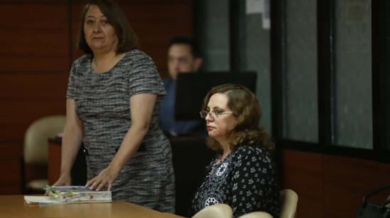 Daniellla Camacho durante la audiencia de recusación, el viernes 25 de octubre.