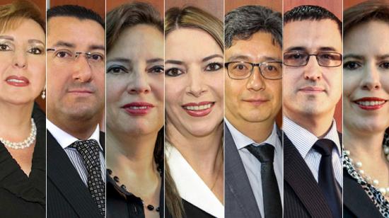 Paulina Aguirre, Iván Saquicela, Daniella Camacho, Katherine Muñoz, Marco Rodríguez, Álvaro Ojeda y Consuelo Heredia.