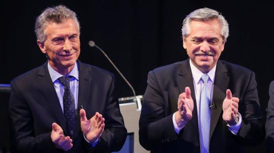 Mauricio Macri y Alberto Fernández son los principales aspirantes a la Presidencia de Argentina.