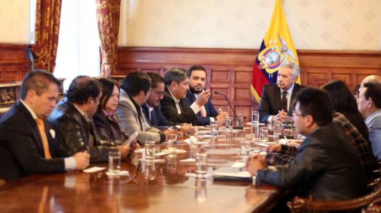 El Presidente de la República se reunió con los dirigentes del FUT, este 29 de octubre en Carondelet.