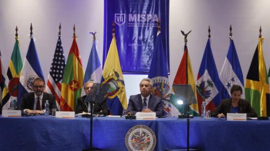 El presidente de la República, Lenín Moreno, en la VII Reunión de Ministros en Materia de Seguridad Pública de las Américas (MISPA)