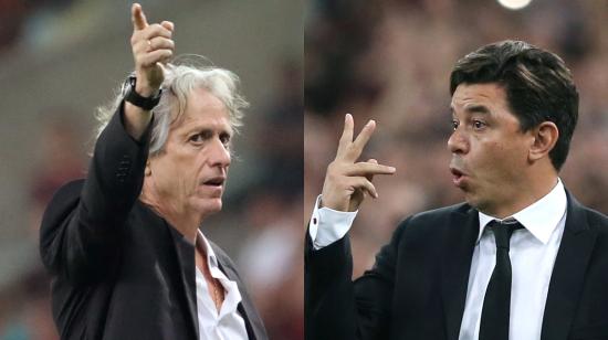 Jorge Jesús y Marcelo Gallardo, técnicos de Flamengo y River Plate, se verán las caras en el Monumental de Lima.  