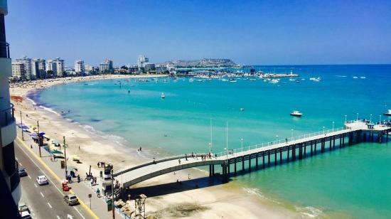 Vista panorámica del Malecón de Salinas, donde se sintió un sismo la mañana de este 2 de noviembre. 