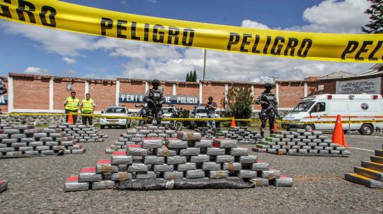 Imagen referencial de un operativo de la Policía Nacional, de incautación de cocaína.