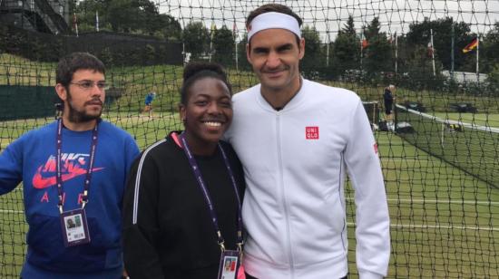 Con su ingreso a los Grand Slam, la tenista ecuatoriana pudo compartir con estrellas del tenis mundial.