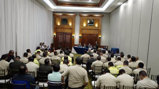 La CIDH también se reunió con agentes de la policía afectados por hechos de violencia en el paro nacional. 