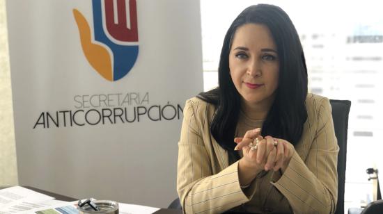 La secretaria Anticorrupción, Dora Ordóñez.