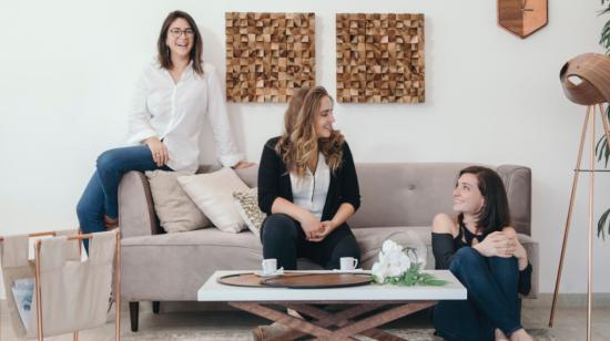 El estudio de diseño Blu Lab es dirigido por tres mujeres. 