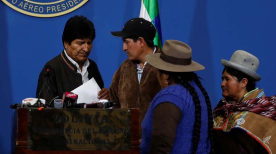 El entonces presidente boliviano Evo Morales anunció nuevas eleccciones.