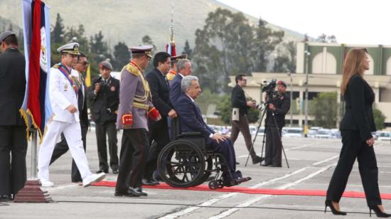 El presidente de la República preside la ceremonia militar de posesión de mando del jefe del Comando  Conjunto de las FF. AA., 12 de noviembre de 2019.