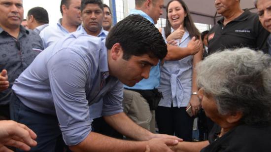 El vicepresidente Otto Sonennholzner, inauguró la feria el Gobierno en tu barrio en el complejo deportivo La Ferroviaria de Durán, el miércoles 13 de noviembre de 2019.