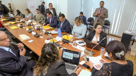 Reunión de trabajo de la Comisión de Justicia, este 20 de noviembre de 2019.