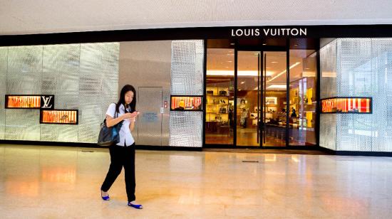 La tienda de Vuitton en la ciudad de Guangzhou, en China.