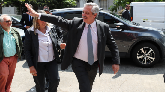 El presidente electo de Argentina, Alberto Fernández, durante una visita realizada a Uruguay.