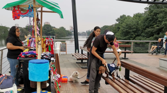 En el puente Zig Zag y en la plaza Guayarte se instaló la última feria de mascotas en Guayaquil.