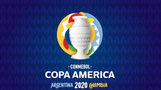 Este es el logo de la Copa América 2020, que por primera vez se jugará en dos países. 