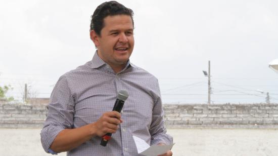 Juan Sebastián Roldán, secretario Particular del Presidente, durante el evento Ecuador País Lechero, en Machachi, el 20 de septiembre de 2019.