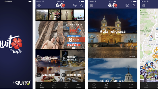 'Quito es mío' es la aplicación creada por la empresa pública Quito Turismo.