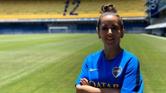 La volante ecuatoriana fue fichada como la nueva jugadora de Boca Juniors durante la temporada 2019-2020.