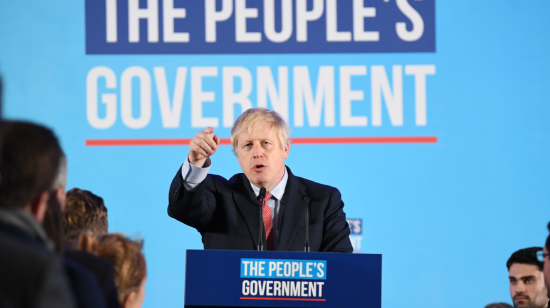 El primer ministro de Reino Unido, Boris Johnson, celebró su victoria con un discurso en Londres.