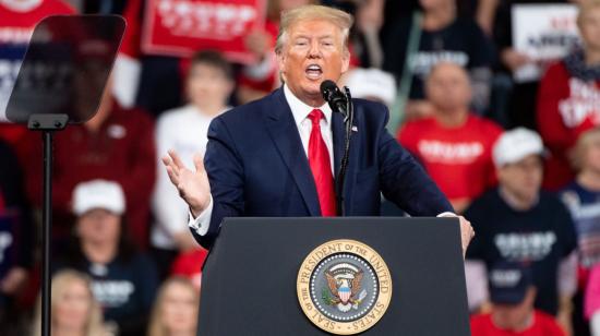 El presidente de Estados Unidos, Donald Trump, dio una rueda de prensa en la Casa Blanca.