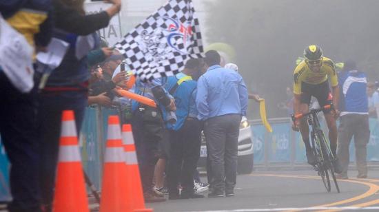 El ciclista Daniel Bonilla en la cronoesacalada de la octava etapa de la Vuelta a Costa Rica. 