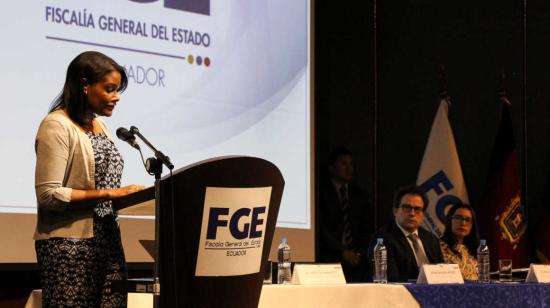 La fiscal general del Estado, Diana Salazar. Foto archivo 27 de diciembre de 2019