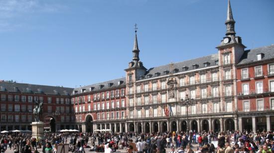 La Plaza Mayor de Madrid.