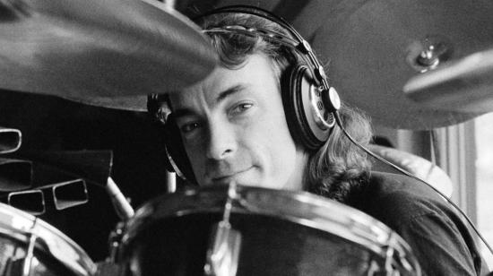 Neil Peart en 1979, grabando el disco 'Permanent Waves'.