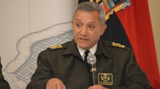 El general de distrito, Patricio Carrillo es el nuevo comandante general de la Policía.