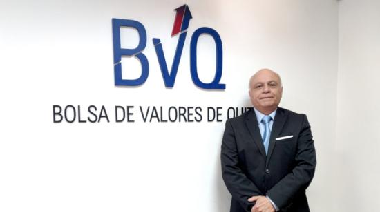 Gilberto Pazmiño, presidente de la Bolsa de Valores de Quito. 