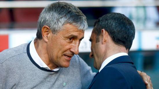 El entrenador 'Quique' Setién es el nuevo estratega del FC Barcelona hasta el final de la temporada. 