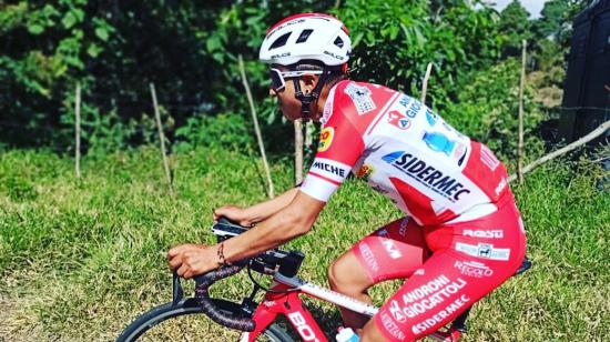 El ecuatoriano Alexander Cepeda es parte del equipo italiano Androni. 