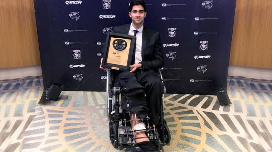 Juan Manuel Correa recibió su reconocimiento en un hotel de la Ciudad de Panamá.