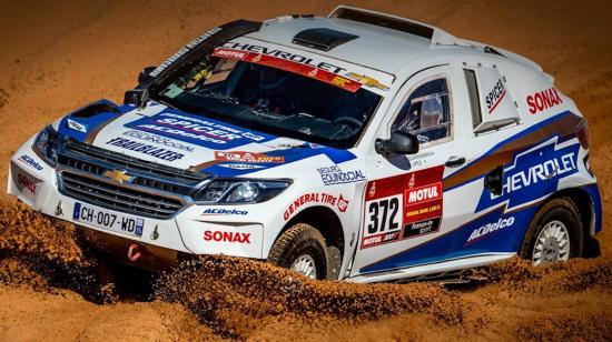 El piloto ecuatorino, Sebastián Guayasamín llegó en el puesto 44 de Rally Dakar.