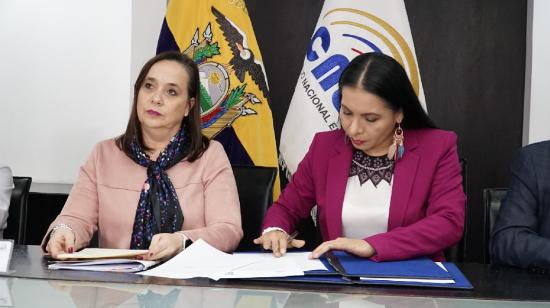 El CNE suscribió la carta de intención con el Centro de Asesoría y Promoción Electoral del Instituto Interamericano de Derechos Humanos para la reingeniería de sus sistemas electorales.