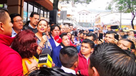 Foto Archivo. Paola Pabón se reincorporó ayer, 2 de enero de 2020, a la Prefectura.