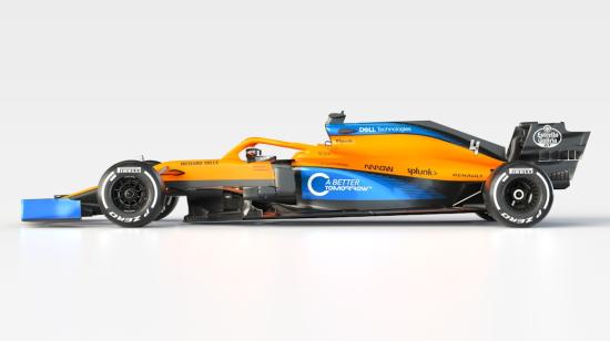 La escudería McLaren presentó su nuevo vehículo para los circuitos 2020.