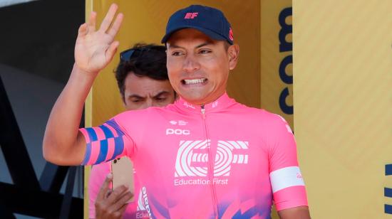 El ciclista ecuatoriano terminó primero en la clasificación general del Tour Colombia.