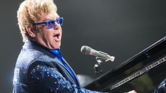 Elton John en uno de sus conciertos en 2019