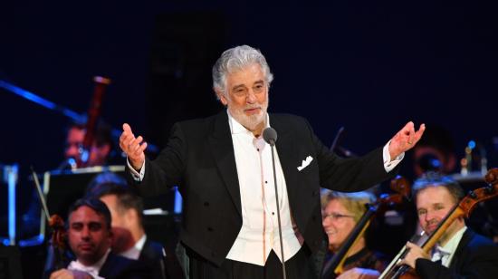 Plácido Domingo, en un presentación en Hungría, en agosto de 2019.