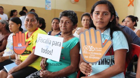 Taller de violencia de género realizado por la Fiscalía Especializada de este delito, en octubre de 2017. 