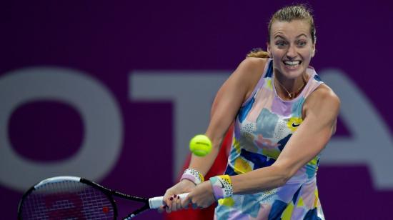 Petra Kvitova, durante su participación en el torneo de Doha, Catar.