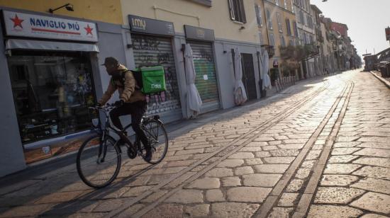 Así lucen la mayor parte de las calles en Italia, por el coronavirus. 