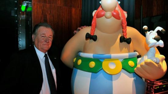 Uderzo en 2009, en París, durante la celebración de los 50 años de sus creaciones.