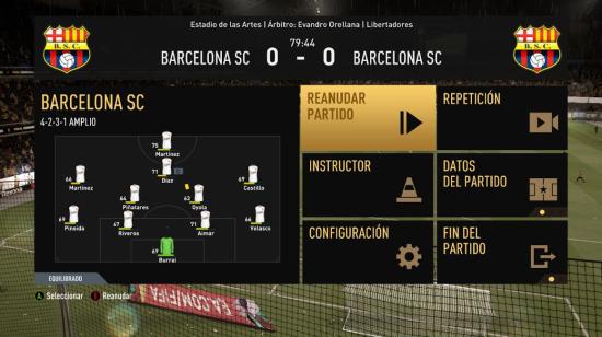 El equipo de Fabián Bustos es el octavo equipo ecuatoriano en el FIFA20.