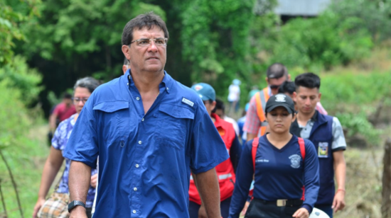 El prefecto del Guayas, Carlos Luis Morales, durante una visita al territorio el pasado 8 de abril. 