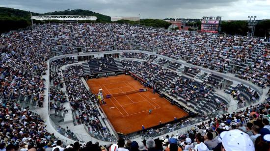 Foto panorámica del Masters 1.000 de Roma.