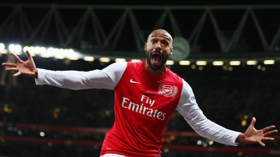 Thierry Henry, en un partido jugado con el Arsenal de Inglaterra, en 2012.